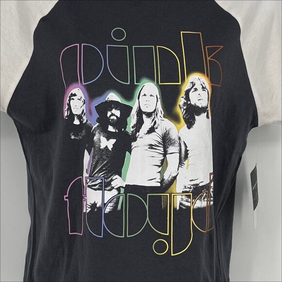 Grayson Threads Pink Floyd Crop Tee Shirt in Large - Picture 2 of 8